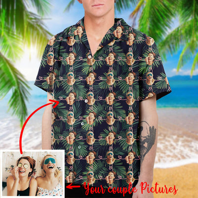 Customized Hawaiian Shirt - Personalized Shirts with Friend Couple Faces