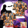 Personalized Godzilla Halloween Short Sleeve Polo T-Shirt