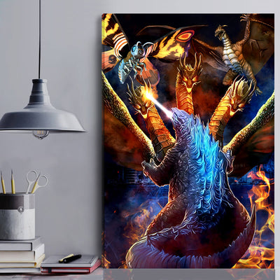 Godzilla King Of The Monsters Canvas Wall Art