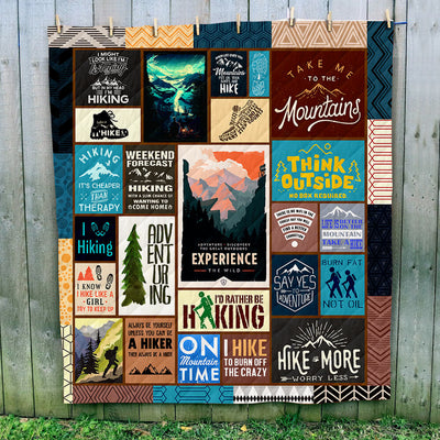 Hiking Art Quilt