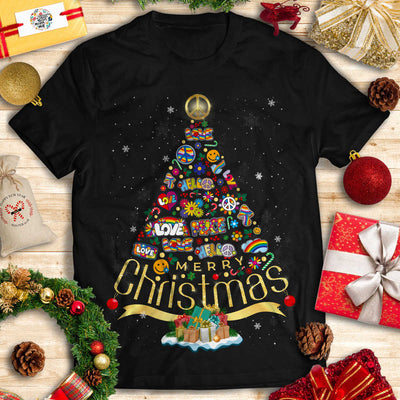 Hippie Christmas T-shirt
