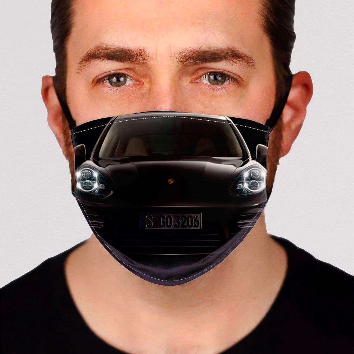 911 Headlights Face Mask