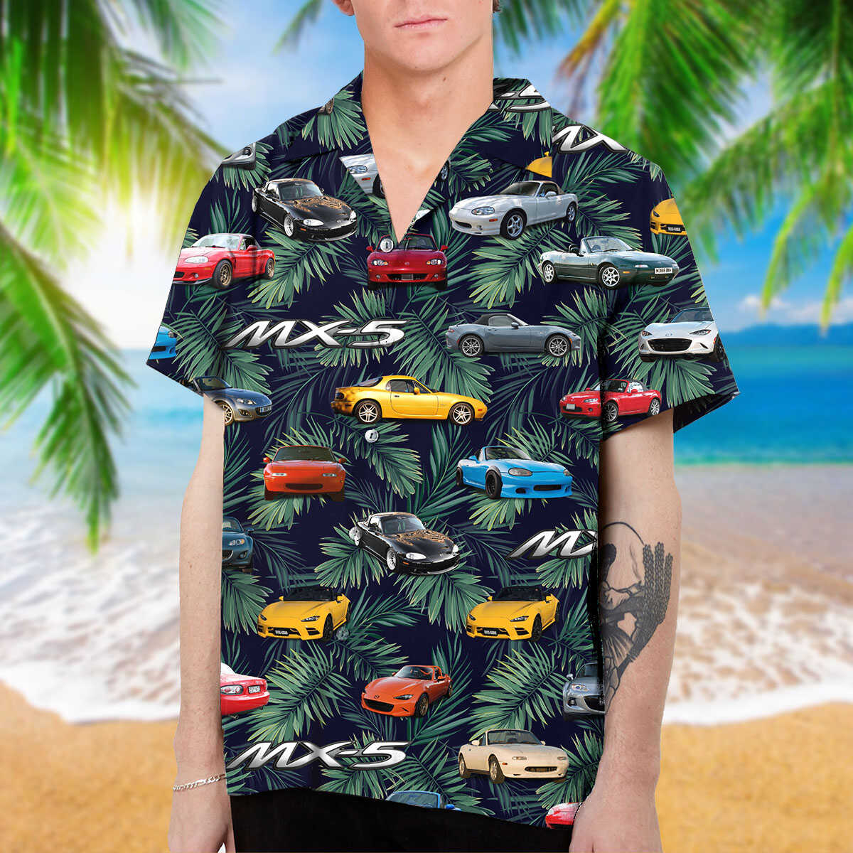 Miata Collection Art Hawaiian Shirt V2