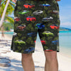 Charger Collection Art Hawaiian Shirt and Beach Short
