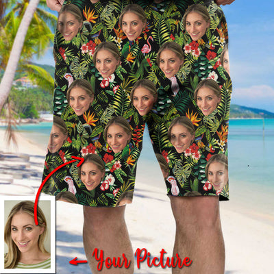Personalized Human Hawaiian Shirt and Beach Short