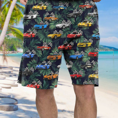 Vette Collection Art Hawaiian Shirt and Beach Short (v.2)