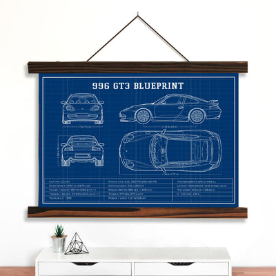 996 Blueprints Canvas Wall Art