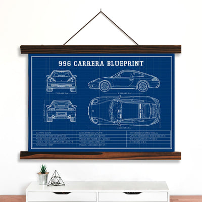 996 Blueprints Canvas Wall Art