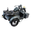 Vintage Military Metal Craft Motorbike Model With Three Wheels V.2