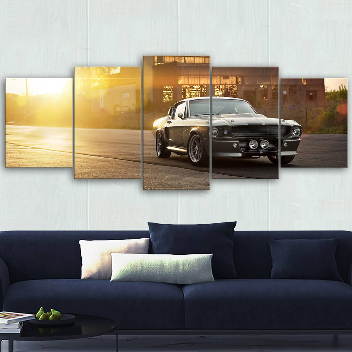 Mustang Landscape Canvas Wall Art No.9