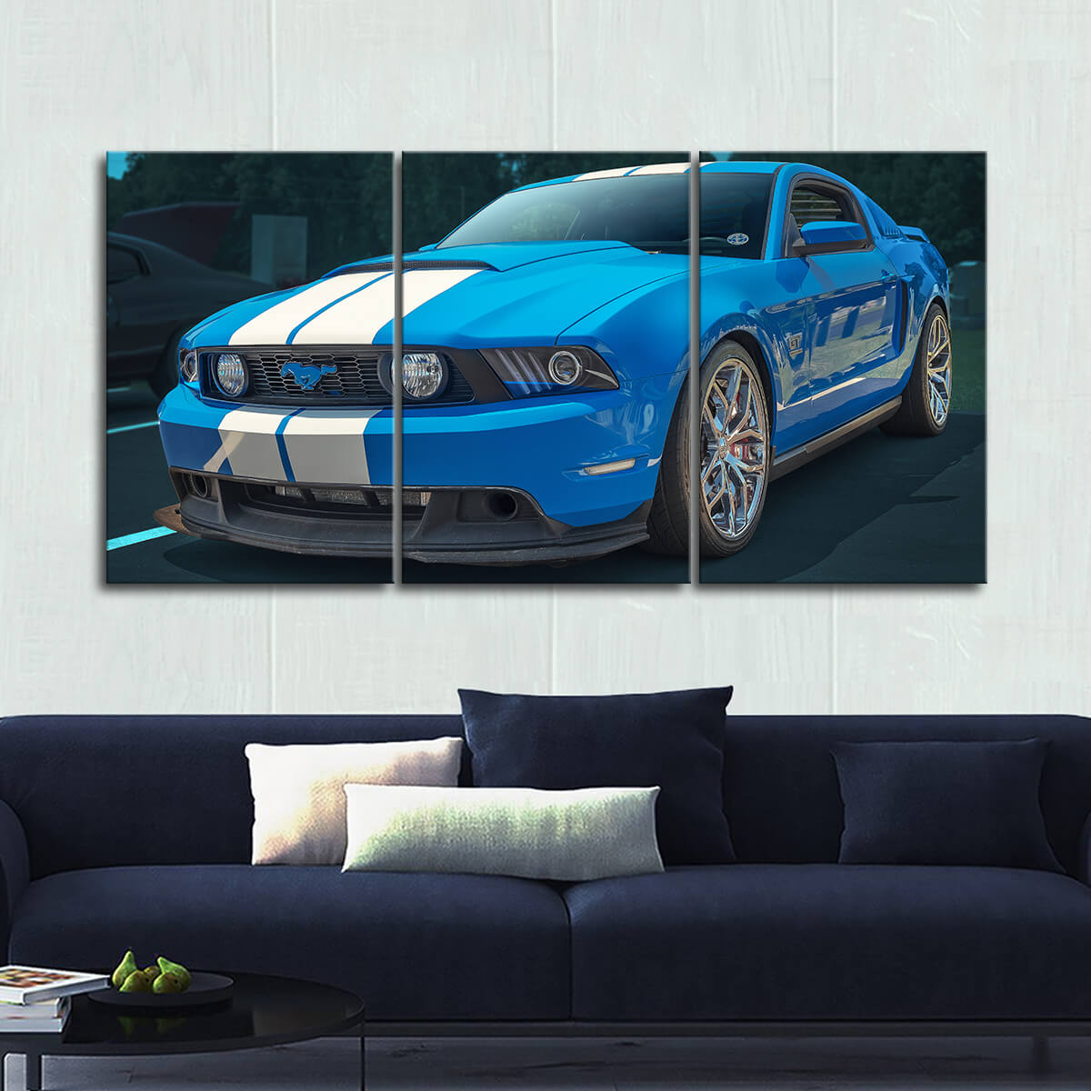 Mustang Landscape Canvas Wall Art No.11