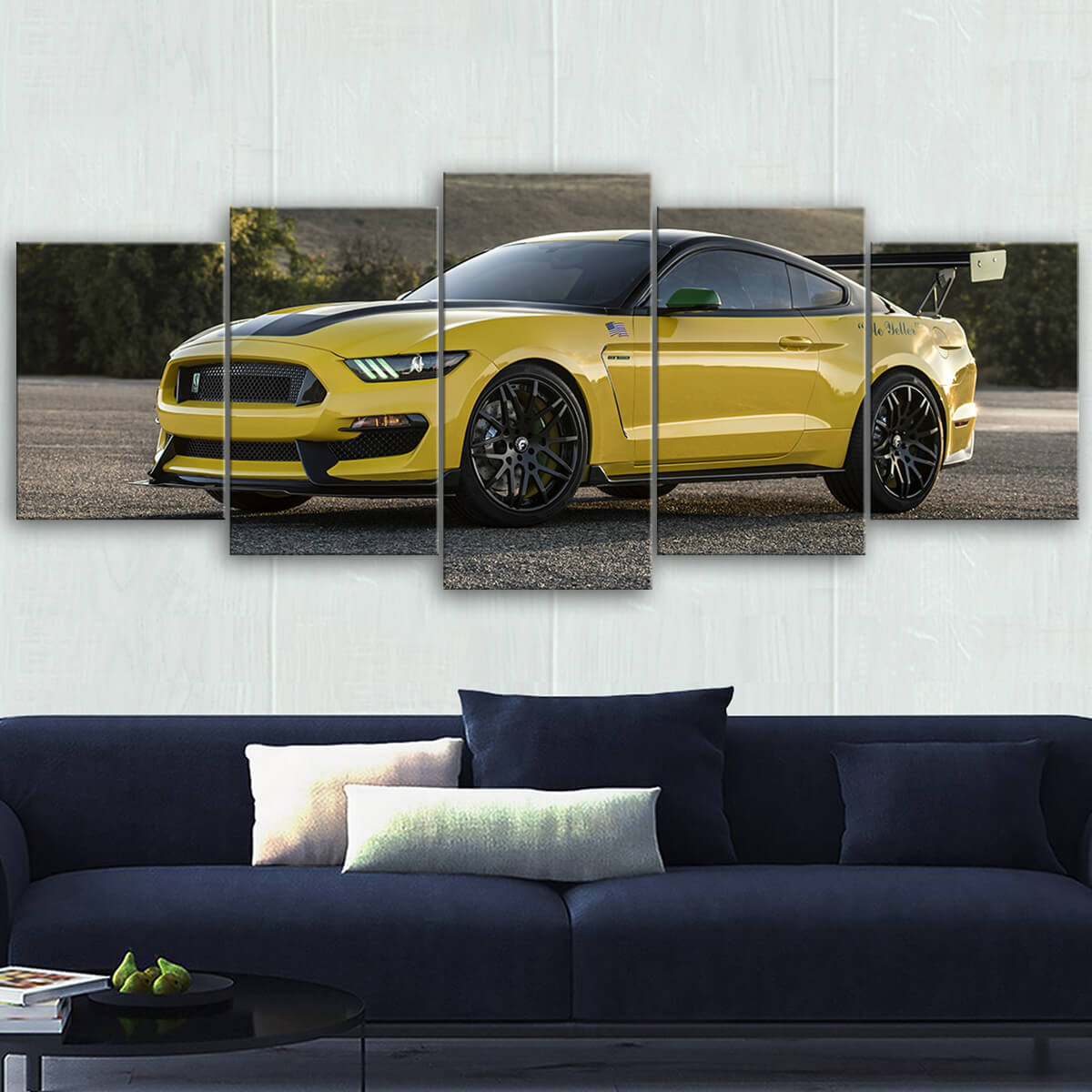 Mustang Landscape Canvas Wall Art No.5
