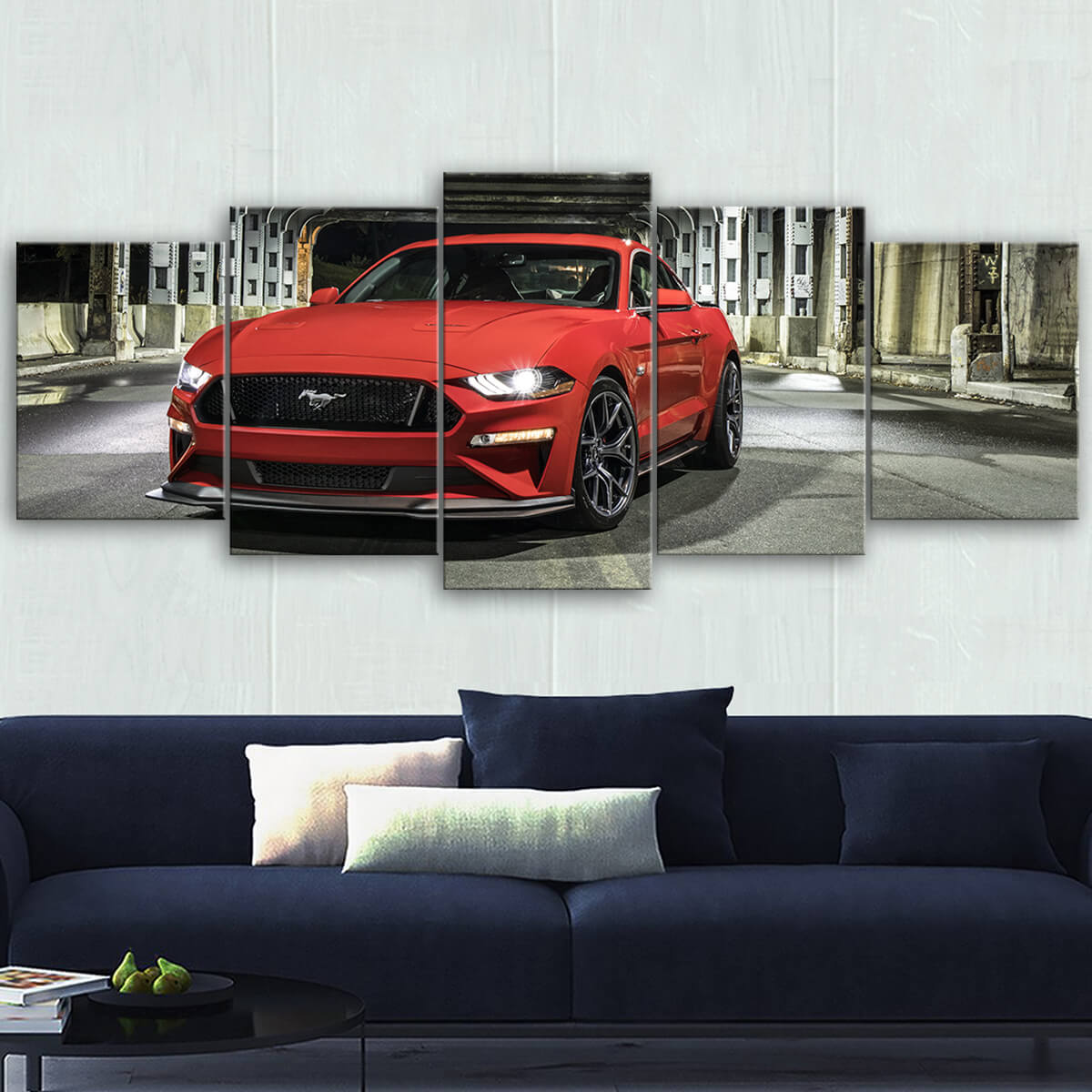 Mustang Landscape Canvas Wall Art No.6