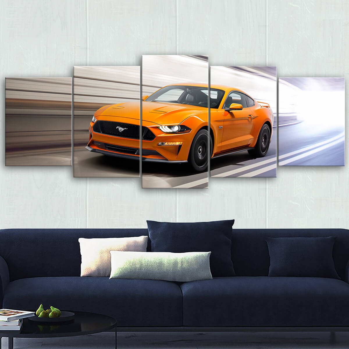 Mustang Landscape Canvas Wall Art No.7