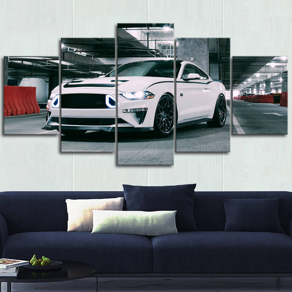 Mustang Landscape Canvas Wall Art No.8