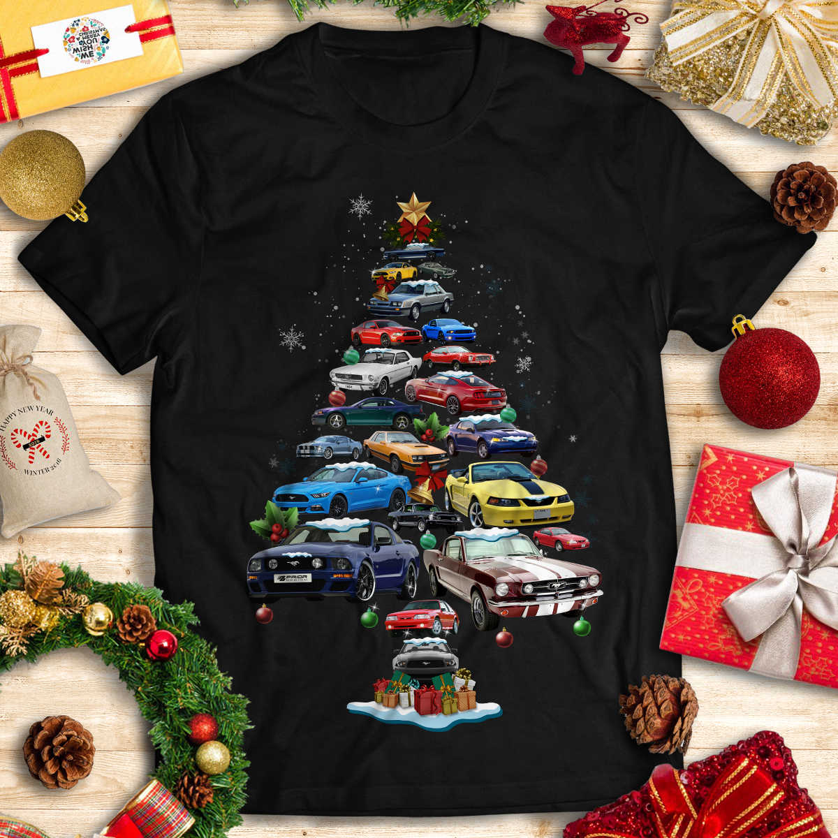 Mustang Christmas T-shirt - Kid
