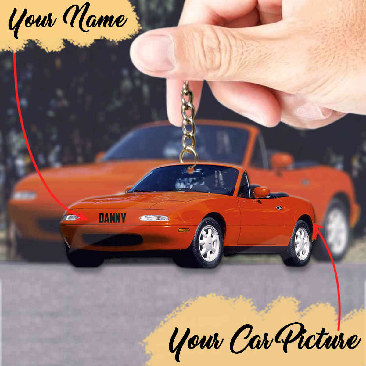 Personalized Mazda Key Chain Gift