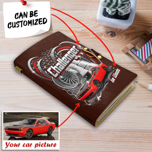 Personalized Car Racing Leather Notebook - TrendySweety