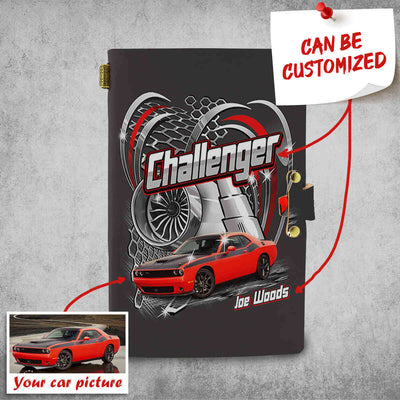 Personalized Car Racing Leather Notebook