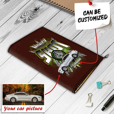 Personalized Car Racing Leather Minimalist Wallet V2