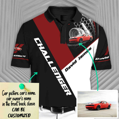 Personalized Challenger Short Sleeve Polo T-Shirt
