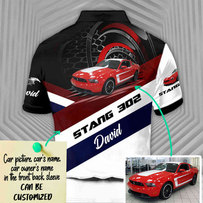 Personalized Stang Short Sleeve Polo T-Shirt