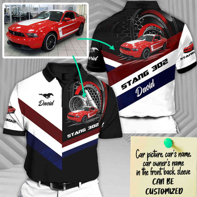Personalized Stang Short Sleeve Polo T-Shirt