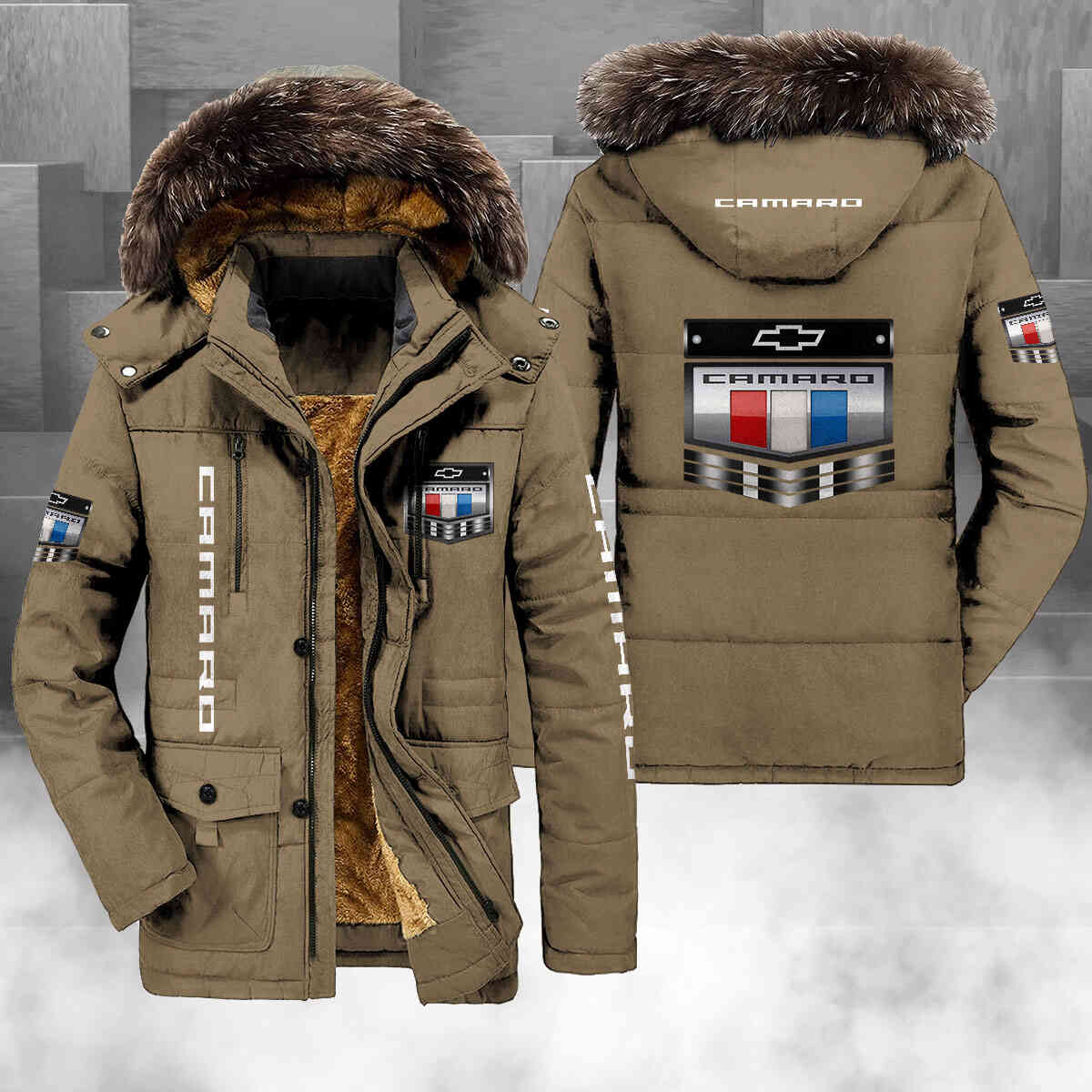Camaro Art Premium Parka Jacket