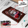 Personalized Car Racing Leather Minimalist Wallet