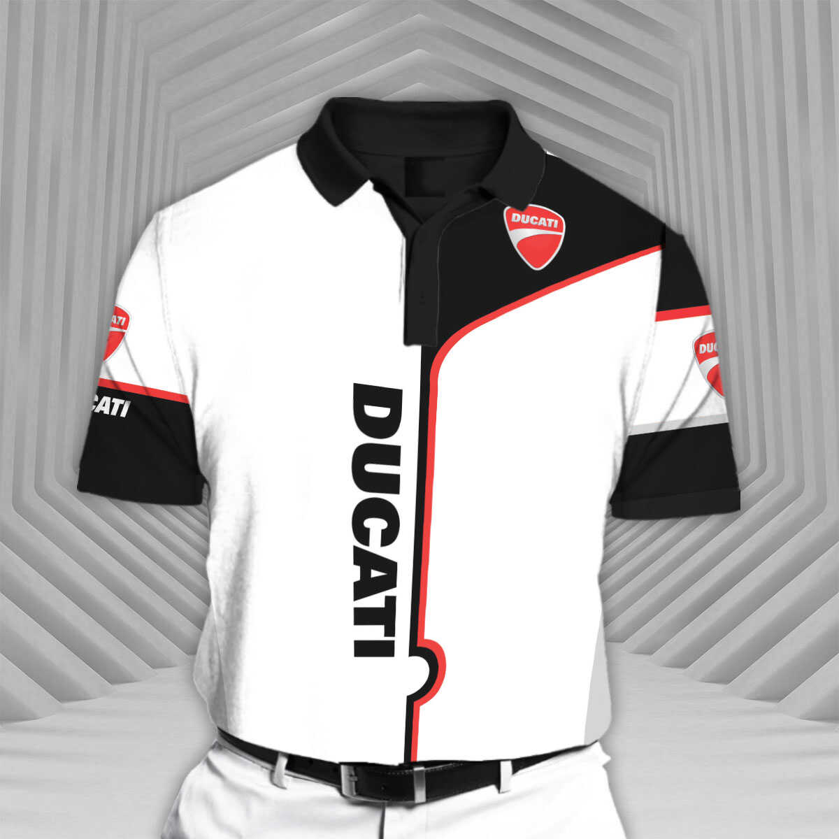 Ducati-RCV1 Racing Series Short Sleeve Polo T-Shirt