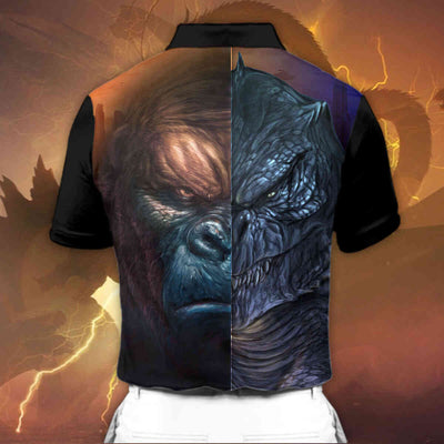 Godzilla vs King Kong Short Sleeve Polo T-Shirt