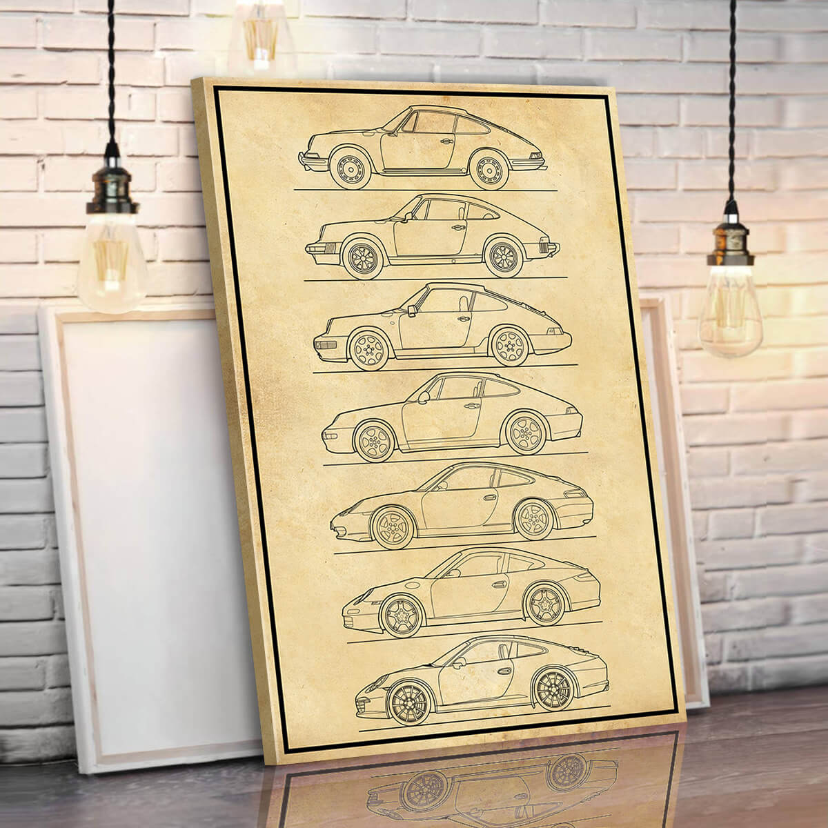 911 Silhouette Canvas Wall Art