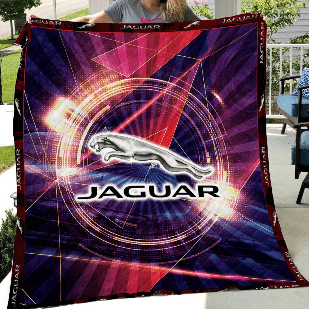 Jaguar Emblem Art Quilt