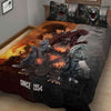 Sensational Godzilla Art Quilt Bedding Set