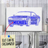 Personalized Challenger Racing Fan Typography Word Art