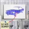 Personalized Stang Racing Fan Typography Word Art