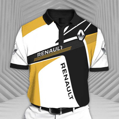 Renault-RCV1 Racing Series Short Sleeve Polo T-Shirt
