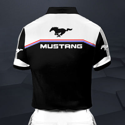 Stang-RCV1 Racing Series Short Sleeve Polo T-Shirt