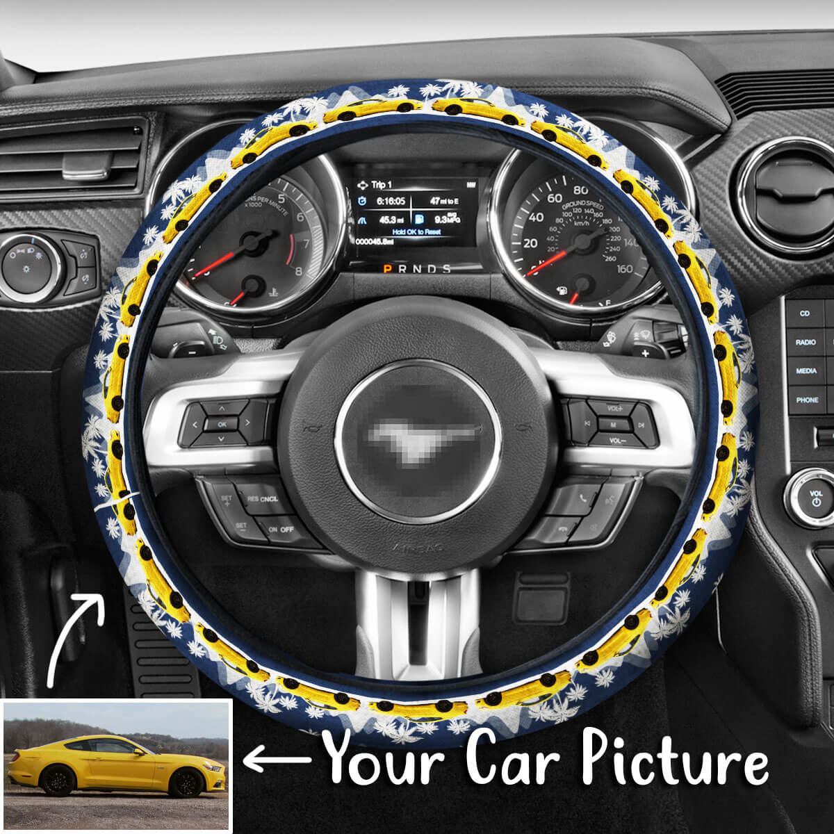 Personalized Steering Wheel Cover
