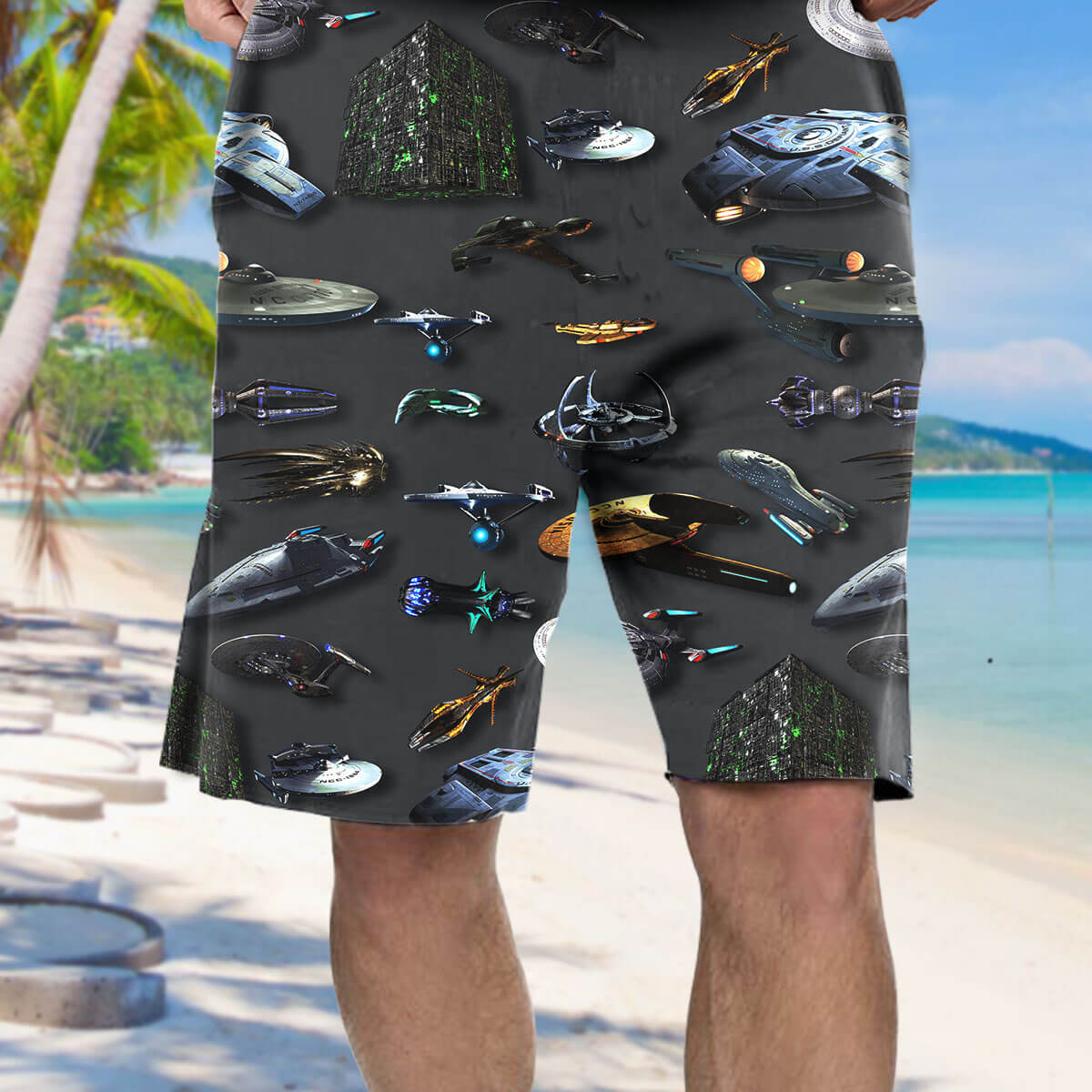 S.T Collection Art Hawaiian Shirt and Beach Short - TrendySweety
