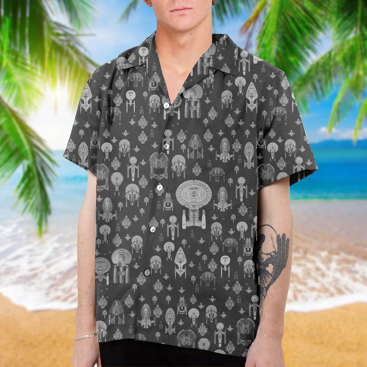 S.T Collection Art Hawaiian Shirt and Beach Short - TrendySweety