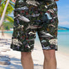 S.W Ships Collection Art Hawaiian Shirt and Beach Short