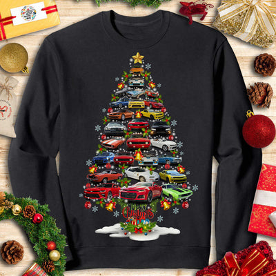 Camaro Christmas T-shirt - Christmas Tree From All Camaros