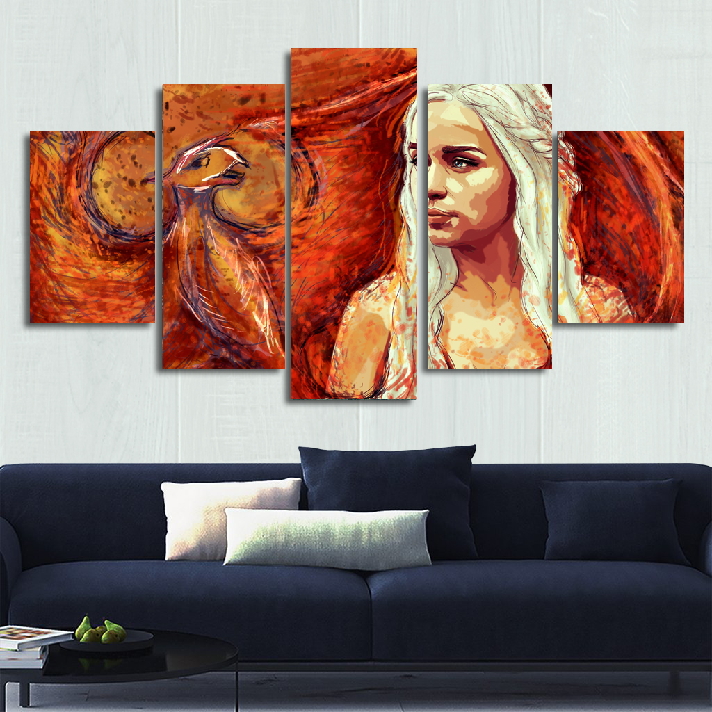 Mother Dragon Canvas Wall Art