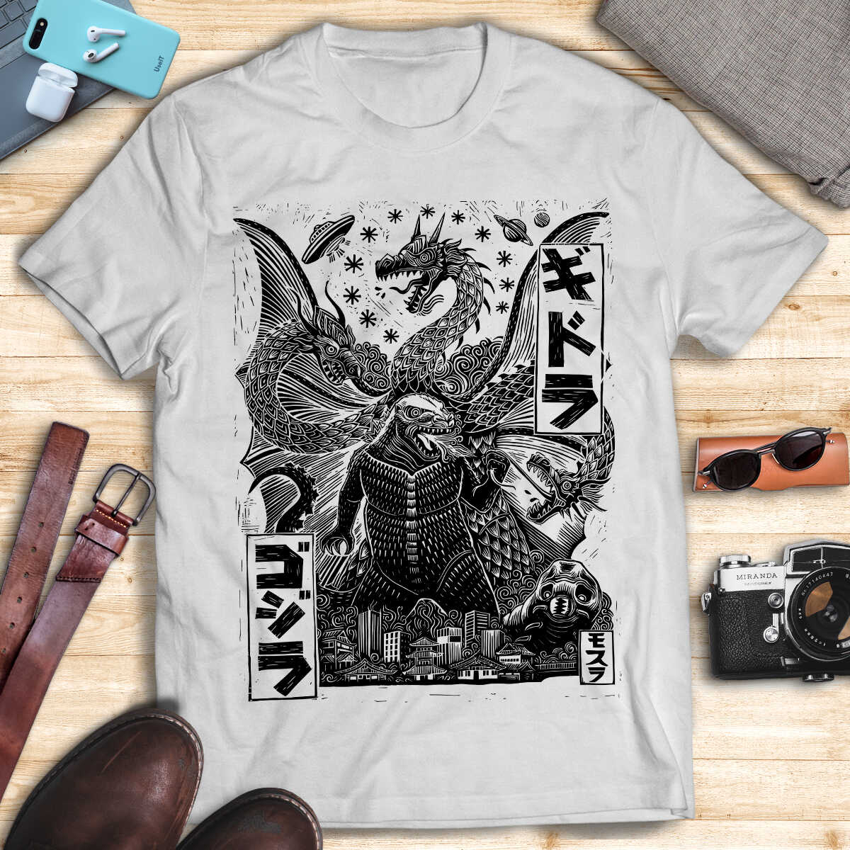 Godzilla Vintage T-shirt V.7 - GODZILLA VS KING GHIDORAH