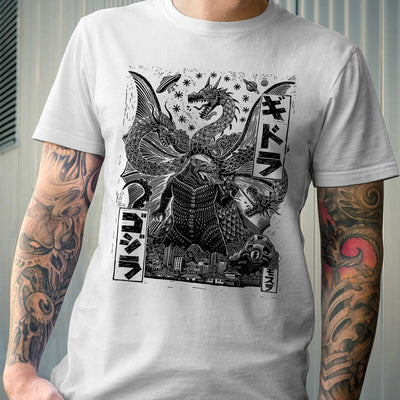 Godzilla Vintage T-shirt V.7 - GODZILLA VS KING GHIDORAH