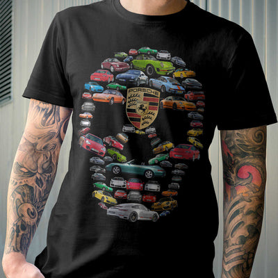911 Collection Stylized Skull Halloween Art T-shirt