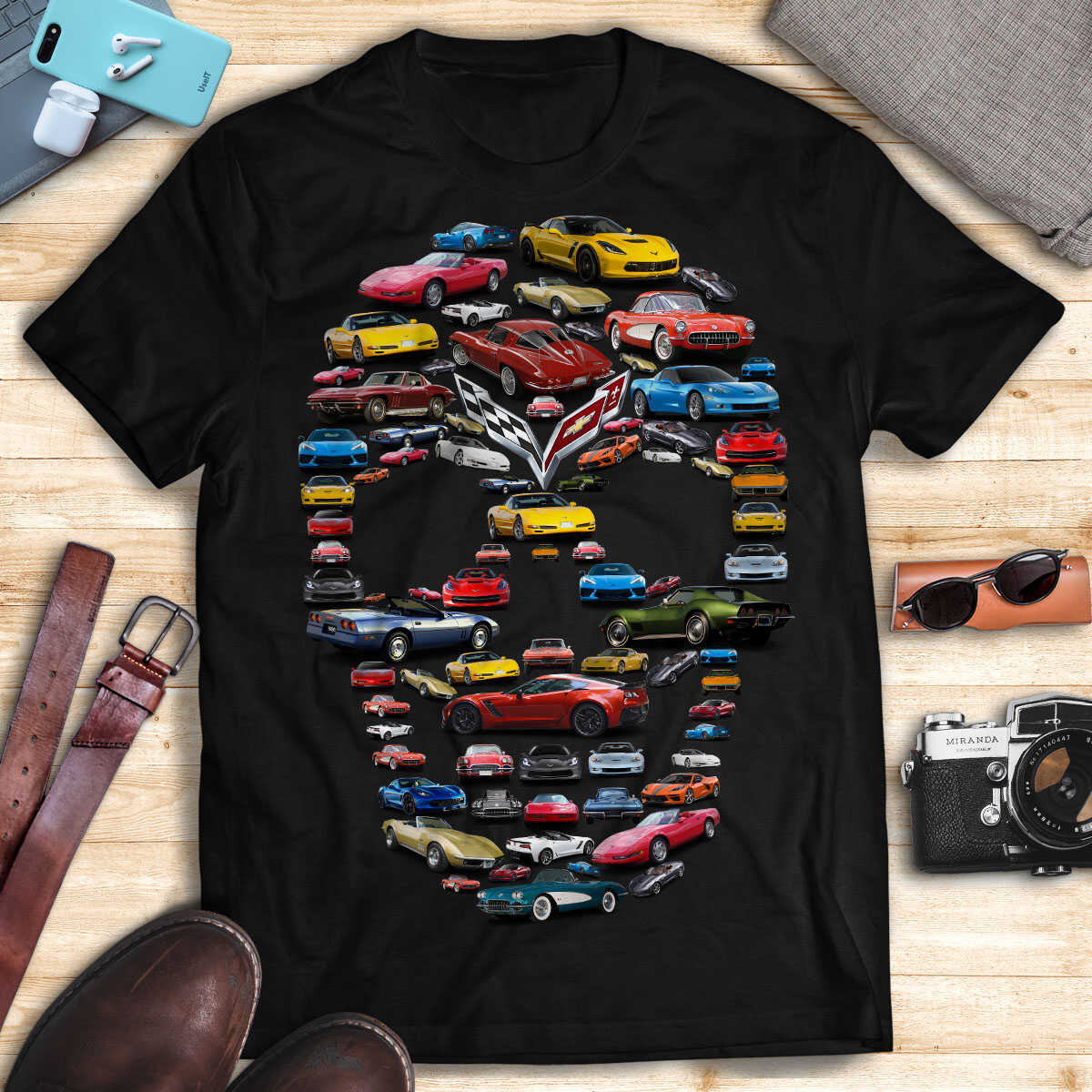 CV Collection Stylized Skull Halloween Art T-shirt