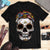 CV Collection Stylized Skull Halloween Art T-shirt V2