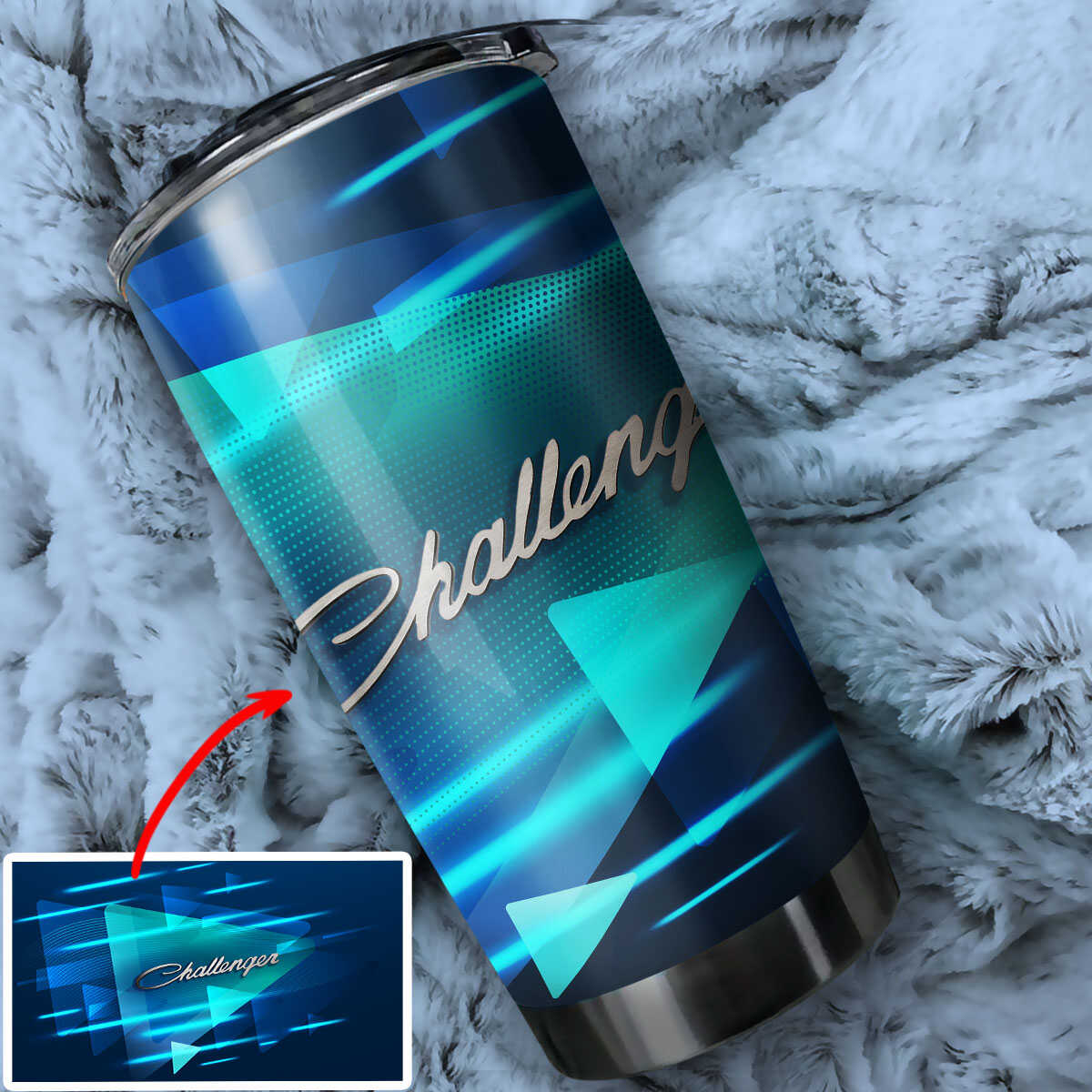 Challenger Art Stainless Steel Vacuum Insulated Tumbler